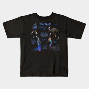 Animal Facts - Cassowary Kids T-Shirt